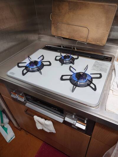 ガスコンロ交換　美来建設